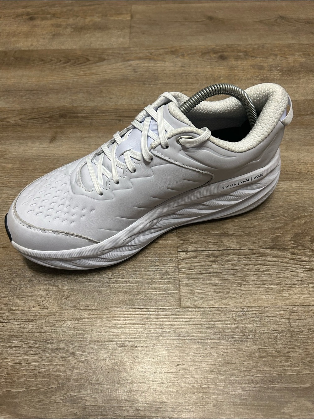 Hoka One One Bondi SR Women's Size 10 White Athletic Sneakers Slip Resistant - Picture 6 of 11